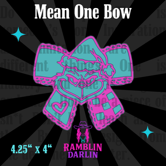 Mean One Bow Mold