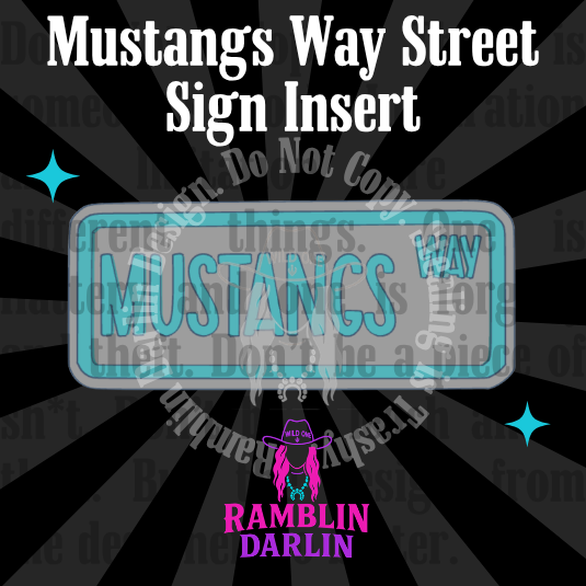 Street Sign Insert Mold