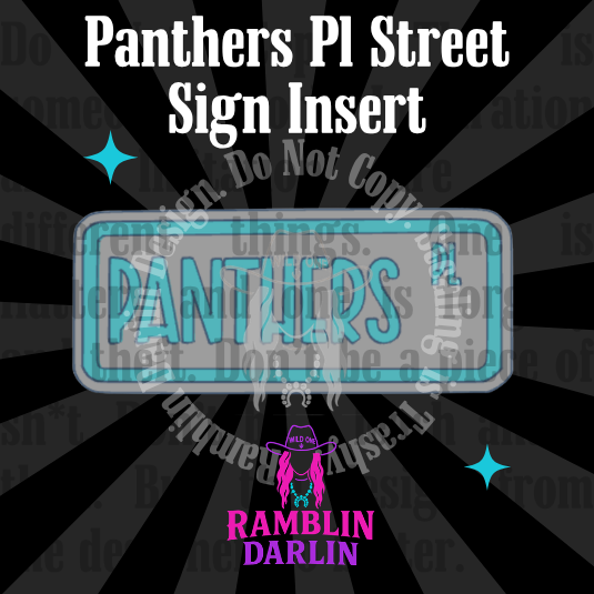 Street Sign Insert Mold
