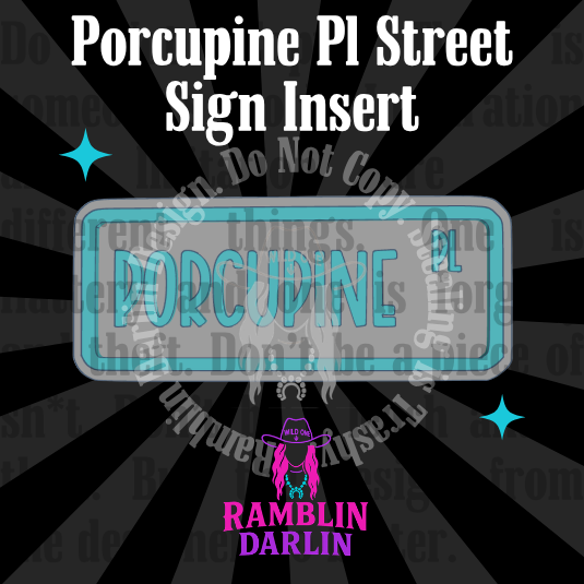 Street Sign Insert Mold