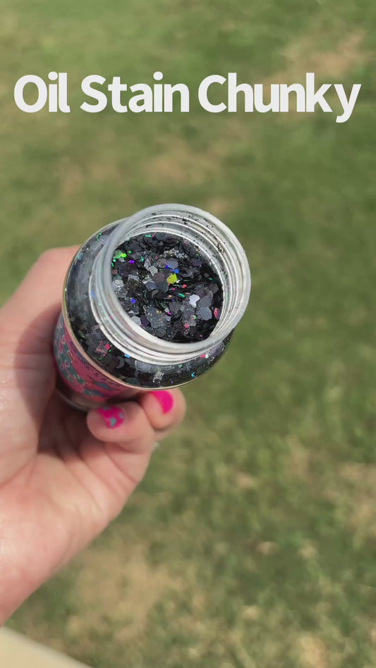 Oil Stain Chunky Glitter