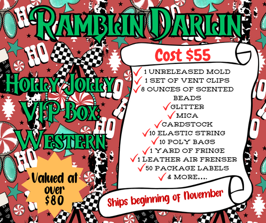 Holly Jolly Western VIP Box ***MUST BUY SEPARATELY******SHIPS BEGINNING OF NOVEMBER***