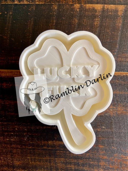 Lucky F Clover Mold