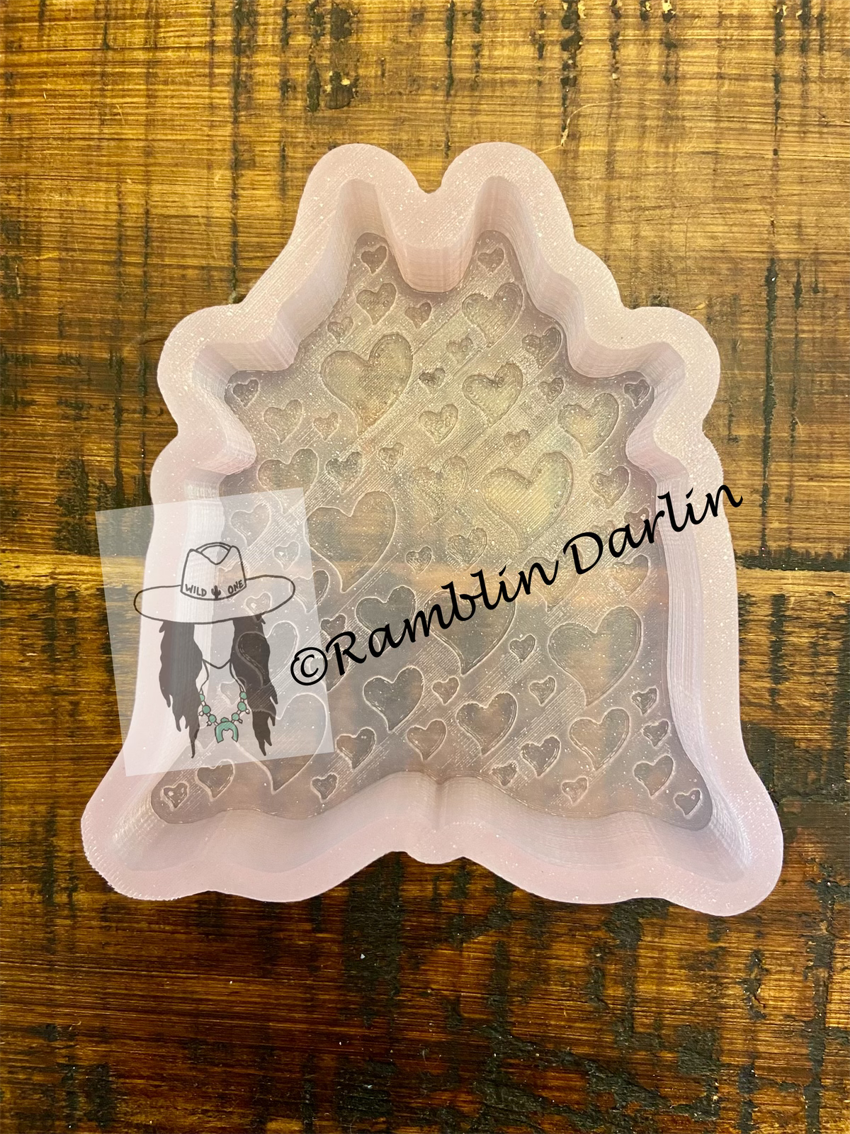 Heart Print Cowhide Mold