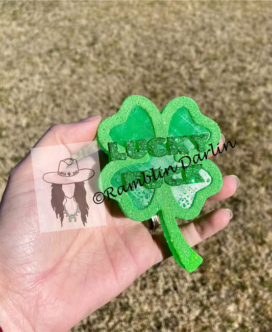 Lucky F Clover Mold