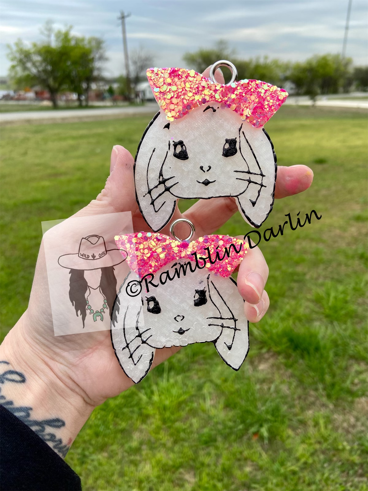 Cute Bunny Vent Clip Molds (2pk)