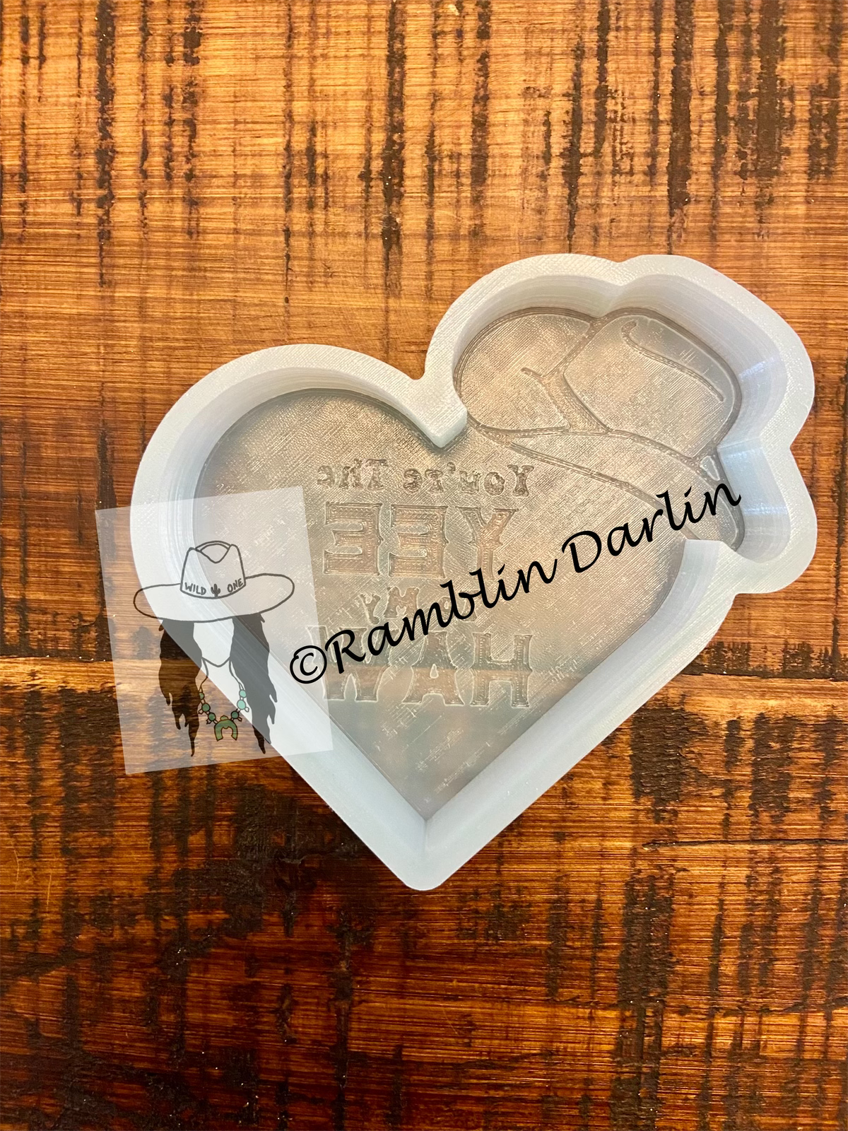 Yee Haw Heart Mold