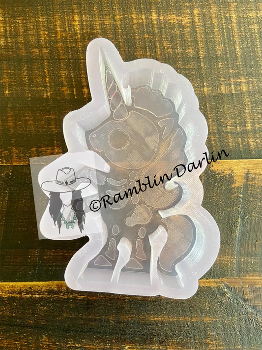 Skeleton Unicorn Mold