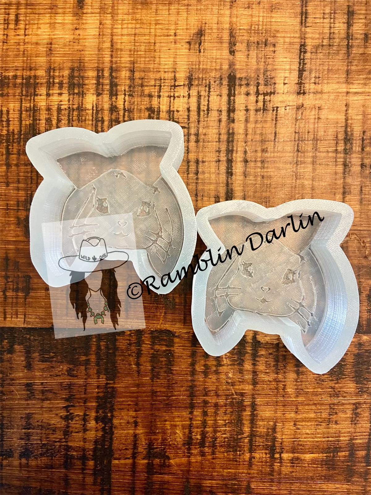 Cute Bunny Vent Clip Molds (2pk)