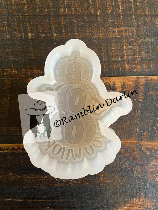 Boo Pumpkin Stack Mold